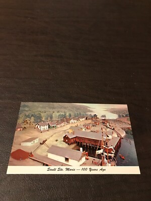 UNPOSTED POSTCARD - SAULT  STE. MARIE MICHIGAN - 100 YEARS AGO.........SLOT 162