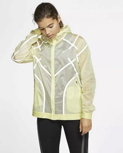 nike yellow running jacket