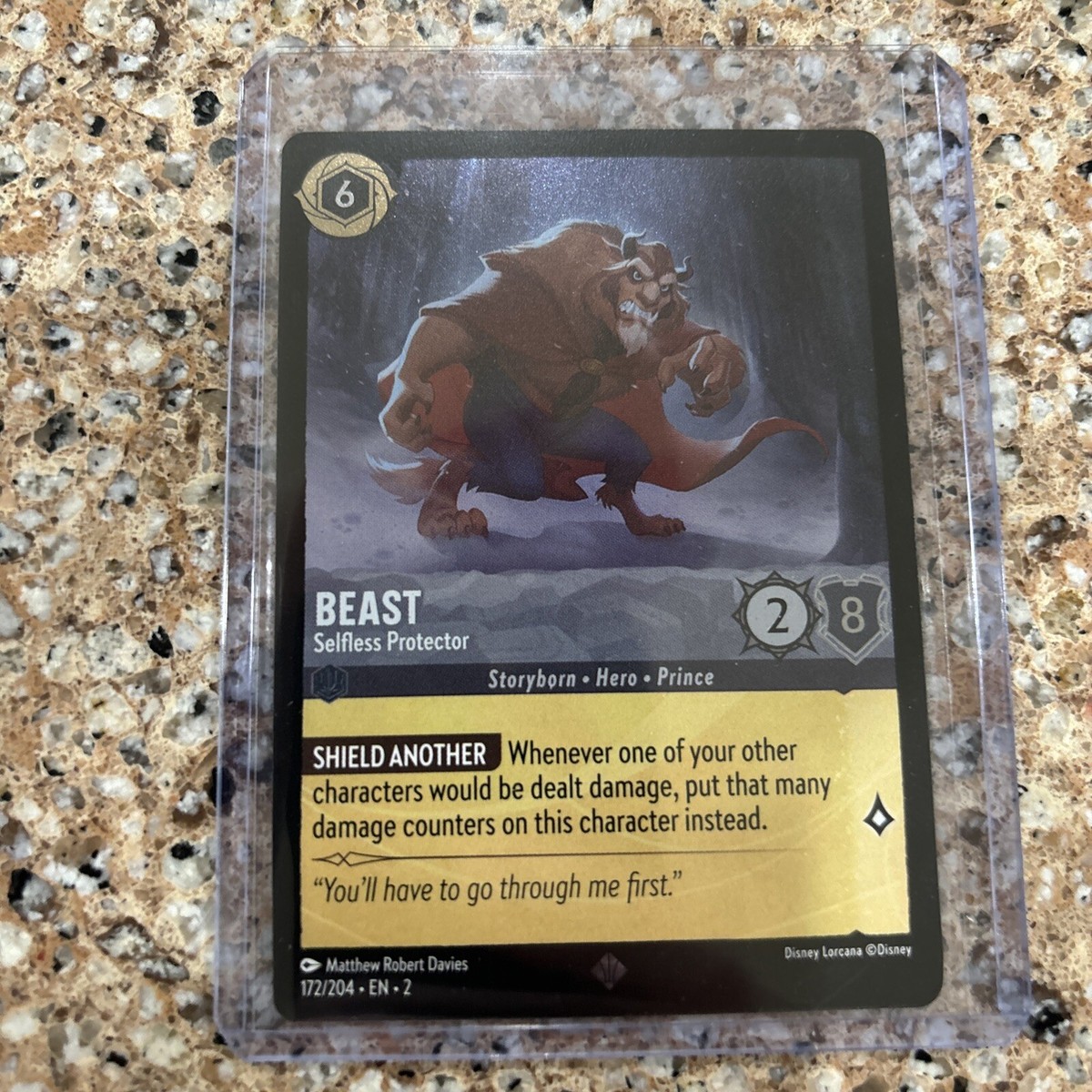 Cold Foil Beast - Selfless Protector 172/204 Super Rare Disney Lorcana | eBay Cold Foil Beast - Selfless Protector 172/204 Super Rare Disney Lorcana | eBay