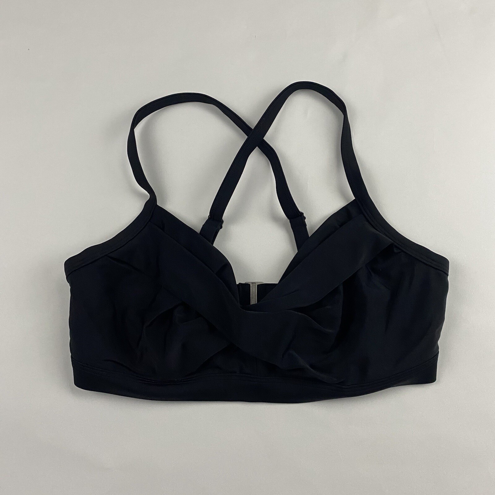 Athleta Twister Black Underwire Bikini Top 34D/DD Con… Gem