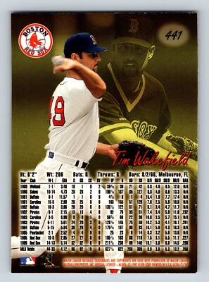 Tim Wakefield 1997 Ultra #441 Boston Red Sox
