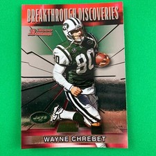 Wayne Chrebet 2000 Bowman Breakthrough Discoveries Insert #3 NFL New York Jets