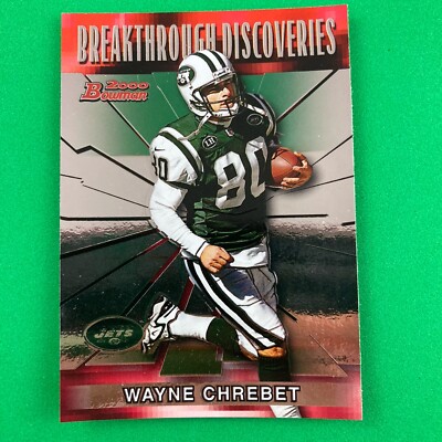 Wayne Chrebet 2000 Bowman Breakthrough Discoveries Insert #3 NFL New York Jets