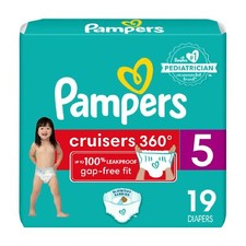 Pampers Cruisers 360 Size 5 Pull On Diapers 100 Leakproof Baby Proof Fit
