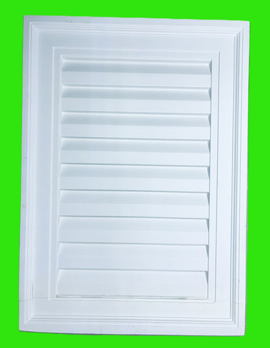 Non-Functional (Decorative)  15"W x 21"H Rectangle Urethane Gable Vent Louver