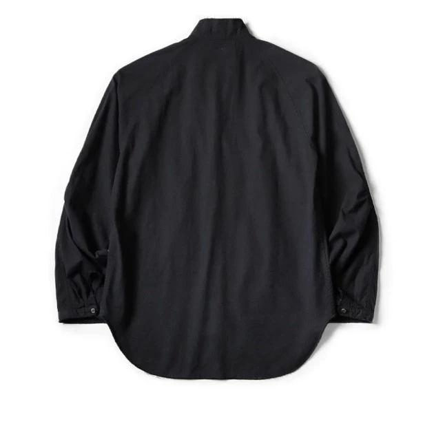 Повседневная хлопковая льняная рубашка с длинными рукавами 25AW Kapital неправильной длины - Изображение 2 из 4