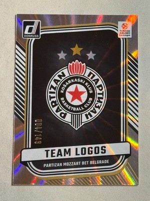 2024-25 Donruss Euroleague Team Logos Holo Laser Partizan Mozzart Bet /149 #14
