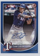 2025 Bowman Paper Rookies and Veterans Retail Blue 79/150 Evan Carter Auto 16hz