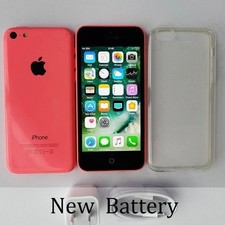Pink - Original Apple iPhone 5c Unlocked NEW BATTERY - 8 GB / 16 GB / 32GB