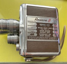 Vtg Revere 8 model 44 movie camera with bag 1940's 1950s
