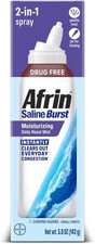 Saline Burst Moisturizing Daily Mist, Isotonic Seawater Saline Nasal Spray