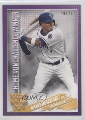 2019 Topps Home Run Challenge Winner September Purple 49/70 Manny Machado s1i