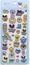 Tamagotchi Puffy Glitter Sticker Mimitchi Game Character Japan b