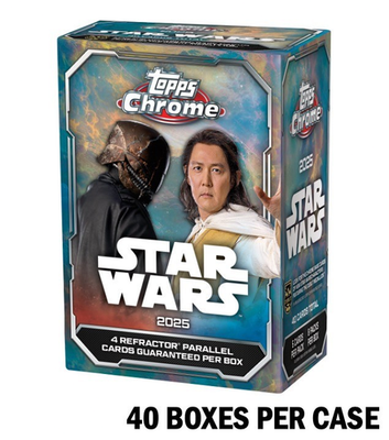未開封品 スターウォーズtopps Chrome バリューBOX 2025 TOPPS CHROME STAR WARS Value/Blaster 40-BOX CASE Brand New