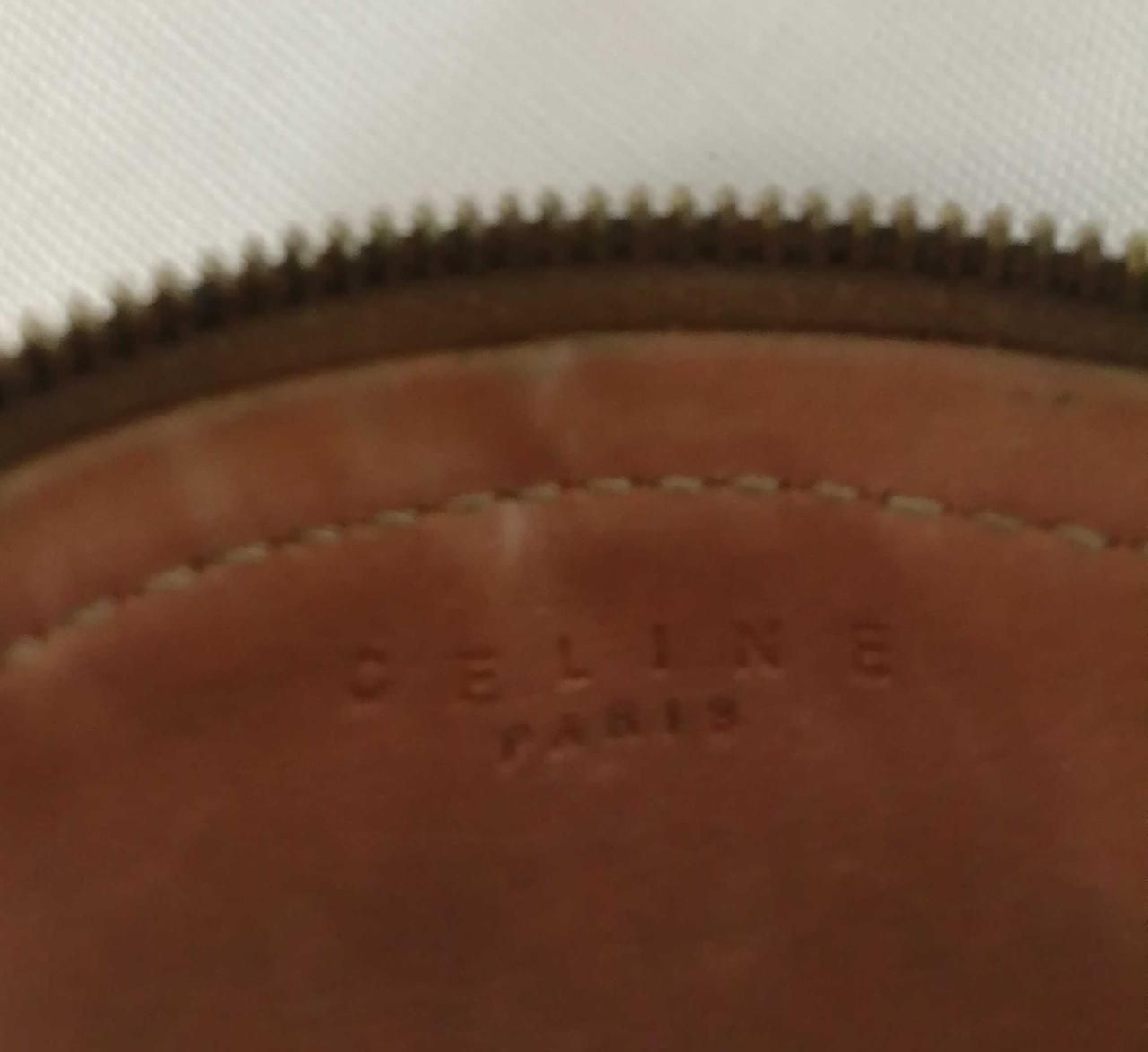 CELINE Macadam Pattern Mini Pouch Dark Brown Used - image 10