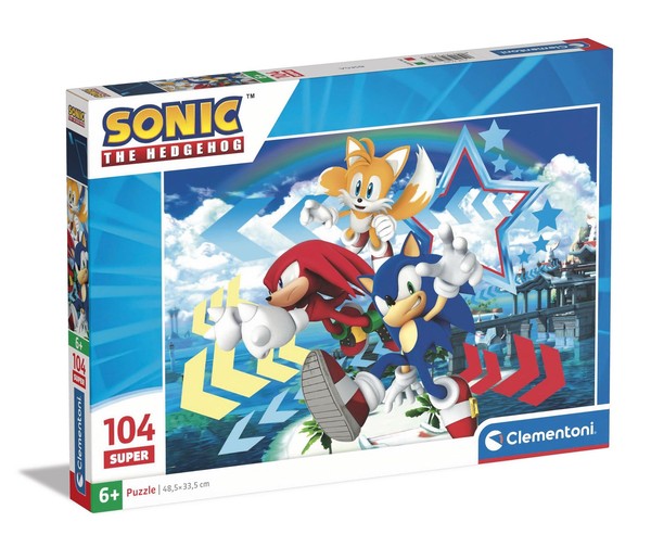 Clementoni - 27267 - Supercolor Puzzle - Sonic - Puzzle 104 Teile Ab 6 Jahren, B-image