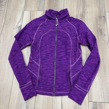 Lululemon Women s Define Jacket Crop Pink Purple Thumbholes Size 8 EUC