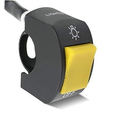 Motorcycle Handlebar Switch Handlebar Toggle Switch with On Off 1 Piece Yellow