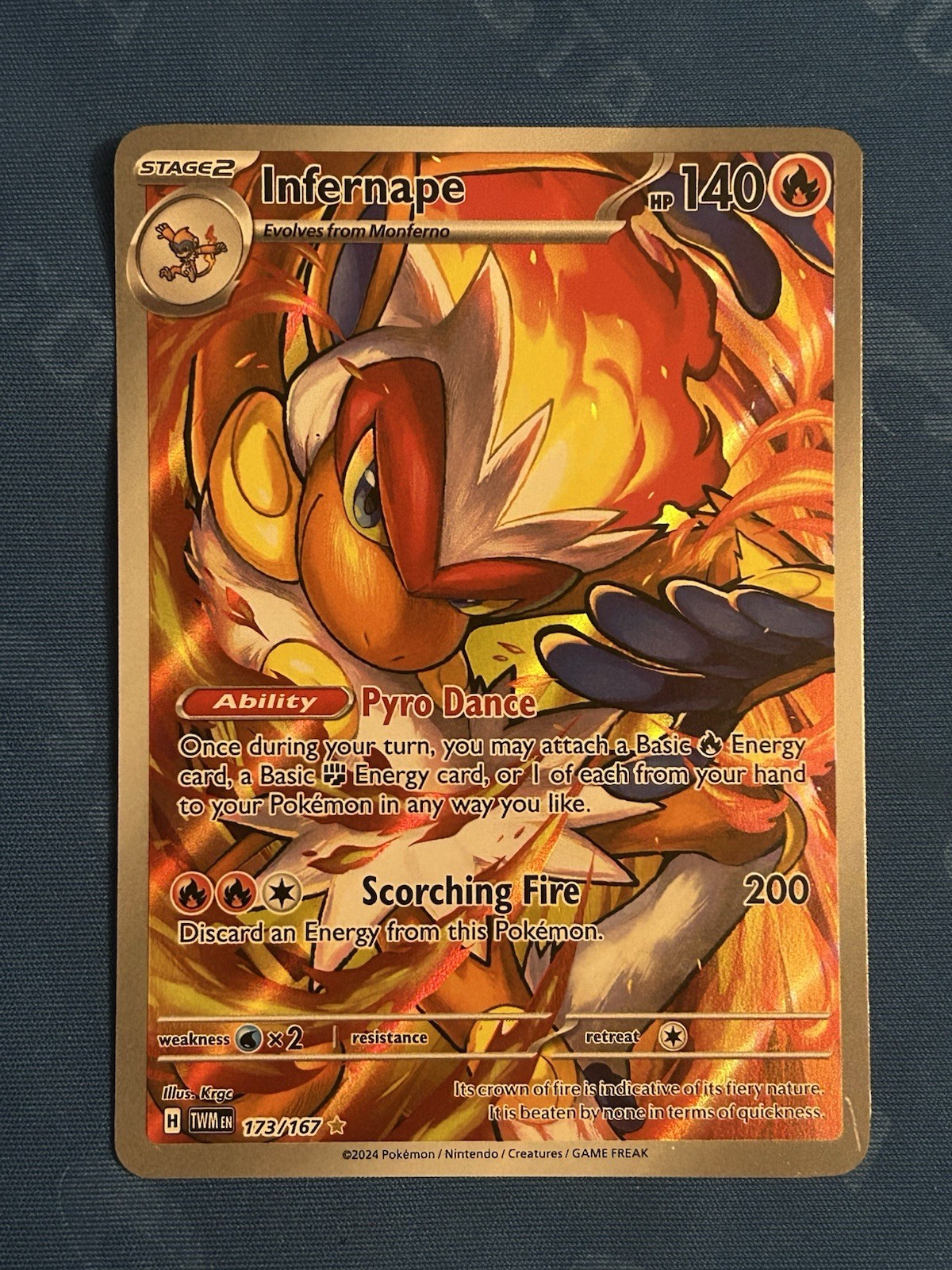 Infernape 173/167 Sv06: Twilight Masquerade Holo
