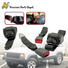 2 Set Universal 3 Point Retractable Seat Belts Fit 1982-1995 Jeep Cj Yj Wrangler