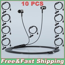 10x USB-C Type C Headphone Earphone w/ Mic for Samsung Galaxy S21 S22 Plus Ultra
