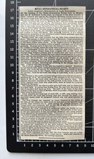 Royal Geographical Society - Lieut Cameron - Lake Tanganyika - 1875 Cutting 573