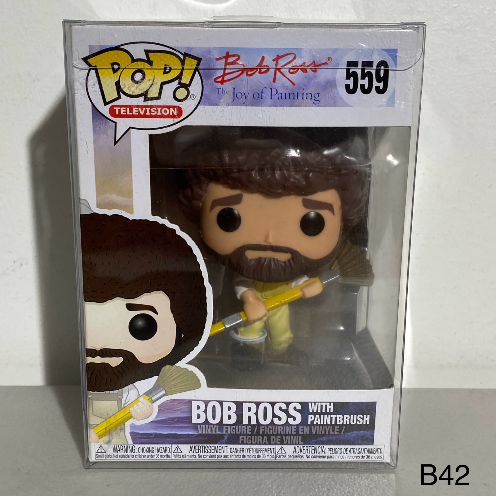 Funko Pop! Television #559: Bob Ross with Paint Brush the Jo