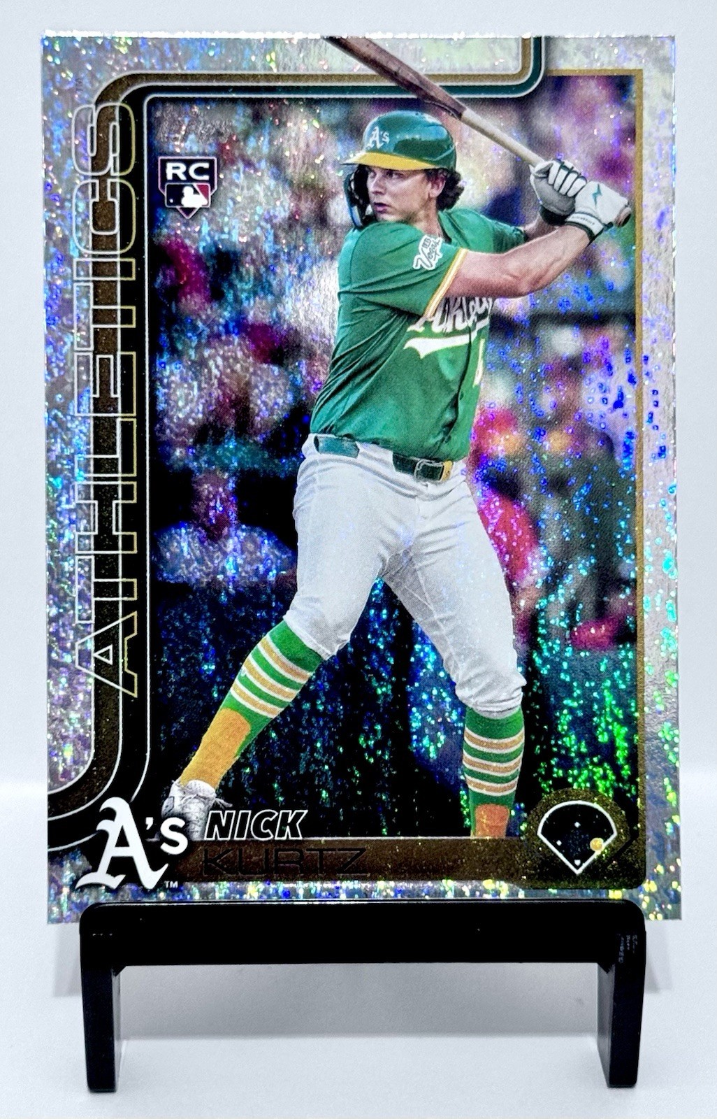 2025 Topps Update Nick Kurtz RC Holo Foil True Rookie #US201 Oakland Athletics