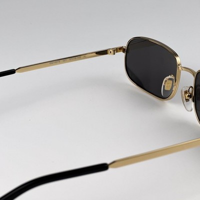 Gucci GG1457S 001 Sunglasses Men's Gold/Grey Lenses Rectangle