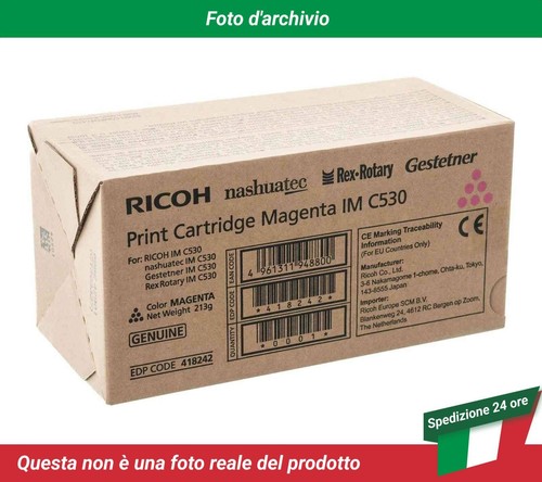 418242 Ricoh IM C530 Cartuccia del Toner Magenta