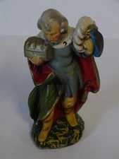 Vintage Nativity Figure  Wisemen 4" High  plaster made in italy