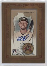 2023 Topps Allen & Ginter Framed Mini Auto Cal Stevenson #MA-CSTE Auto no9