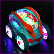 Electric Rotating Car 3D Luminous Music Car Automatic Special Music Light Toy