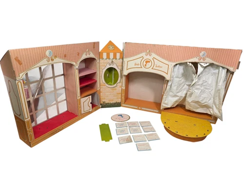 Vintage 1962 Mattel Barbie Fashion Shop Cardboard Playset Lot Pieces As is