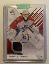 2016-17 SP Game Used Roberto Luongo Jersey Auto Florida Panthers