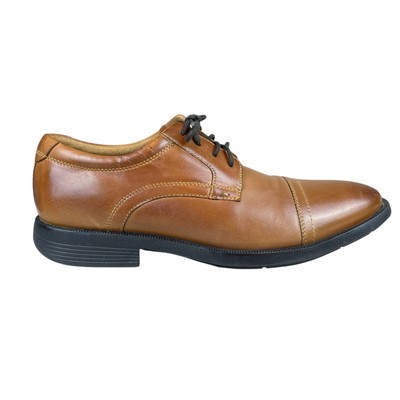 Nunn Bush Mens Comfort Gel Brown Brogue Cap Toe Oxford Dress Shoes 10M Carmelo Cap Toe Oxford Men main image 4