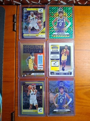   ROOKIE TAYLOR HENDRICKS - 6 CARD LOT (COLOR & INSERTS) (RC) (JAZZ)   