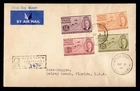 DR WHO 1951 BRITISH VIRGIN ISLANDS FDC KGVI REGISTERED R78464