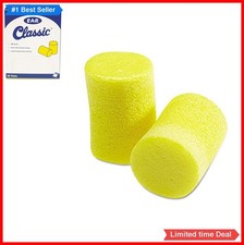 Foam Ear Plugs 30 Pair Disposable Uncorded NRR 29 Noise Reduction Yellow