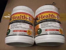 Health-E Vitamin E Horse 120 Servings Tota Two Jugs 1.1 Pounds Each Exp. 05/2027