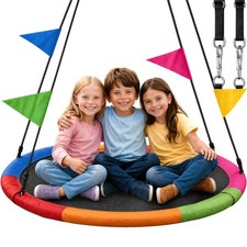 L GENDARY Saucer Swing for Kids and Adults - 40 Inch Round Outdoor Tree Swing