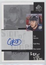 2019-20 SP Authentic 1999-00 Retro Sign of the Times Cam Atkinson Auto 4p5