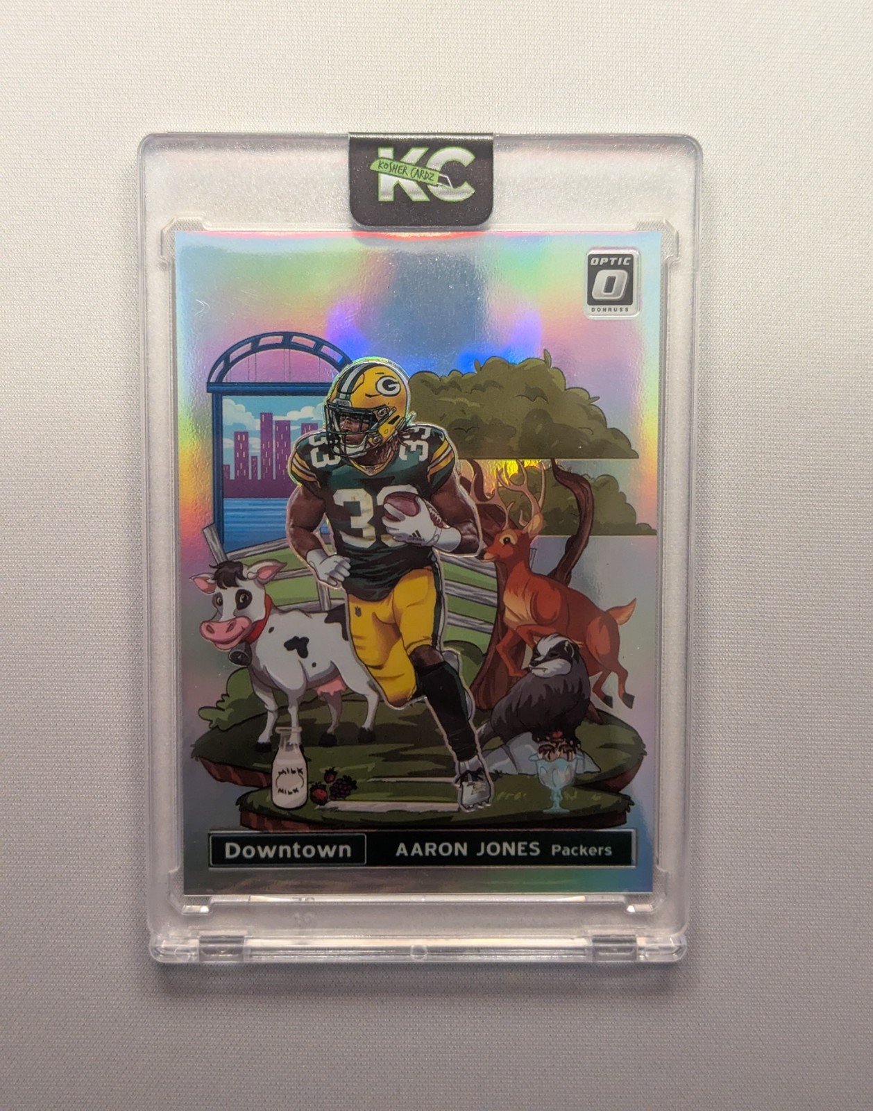 2020 Panini Donruss Optic - Downtown Aaron Jones #DT-21