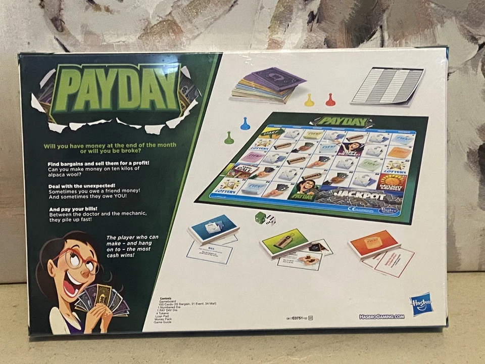 Parker Hasbro Gaming 2016 - Payday Board Game 2-4 Players Ages 8+ - New & Sealed - Image 2 of 4