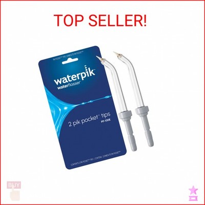Waterpik Genuine Pik Pocket Replacement Tips, Water Flosser Tip Replacement, PP-