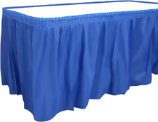 Plastic Table Skirt, 29-Inches by 14-Feet - Blue - 1 Pack