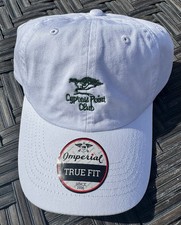 Cypress Point Club - NEW - White Cotton Imperial Golf Hat