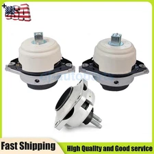 3pcs Transmission+Engine Motor Mount Mounts Kit For Benz W166 ML550 GL450 GLS550