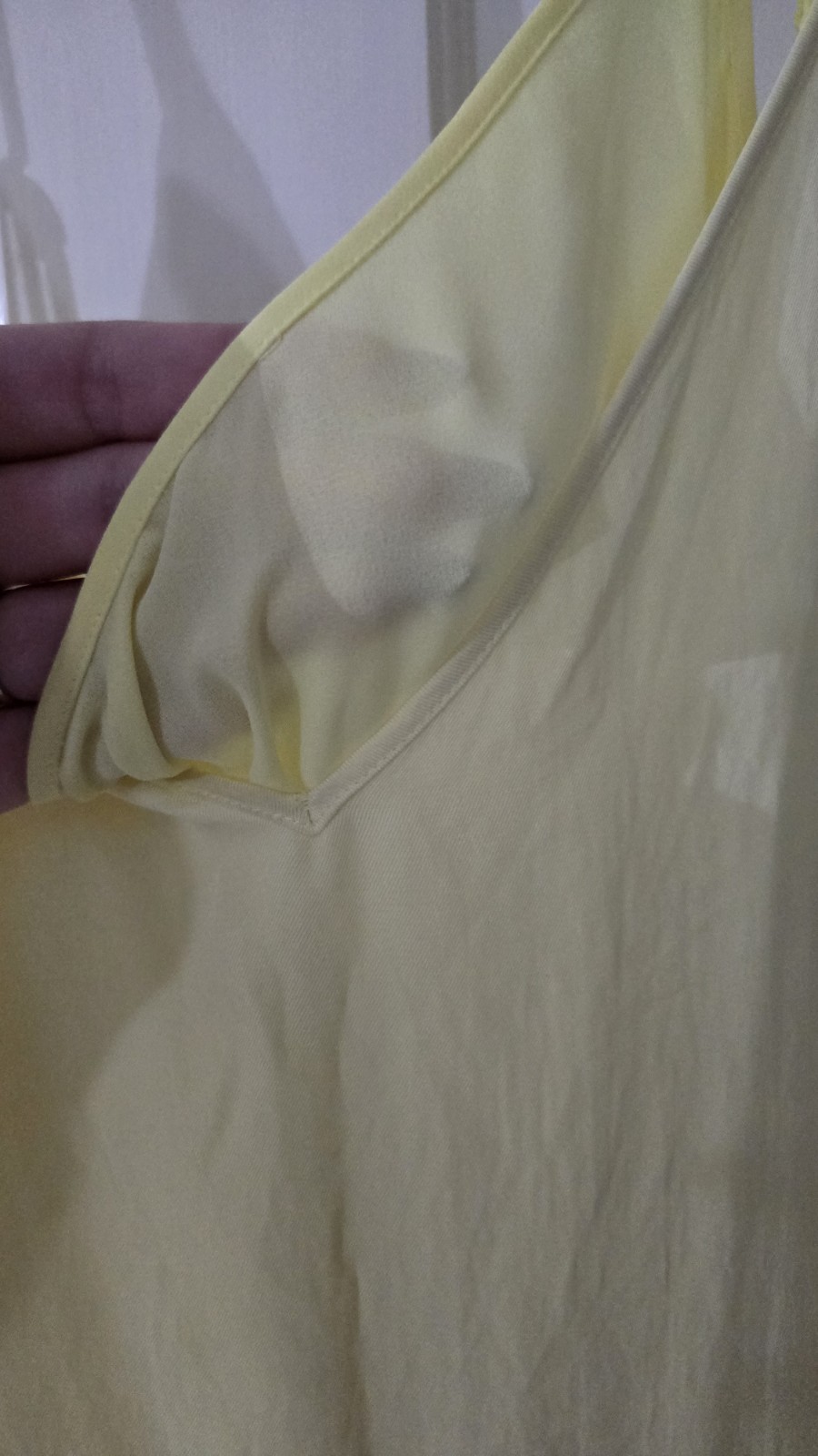 Vince Women's Yellow Solid Double Layer Sleeveles… - image 5