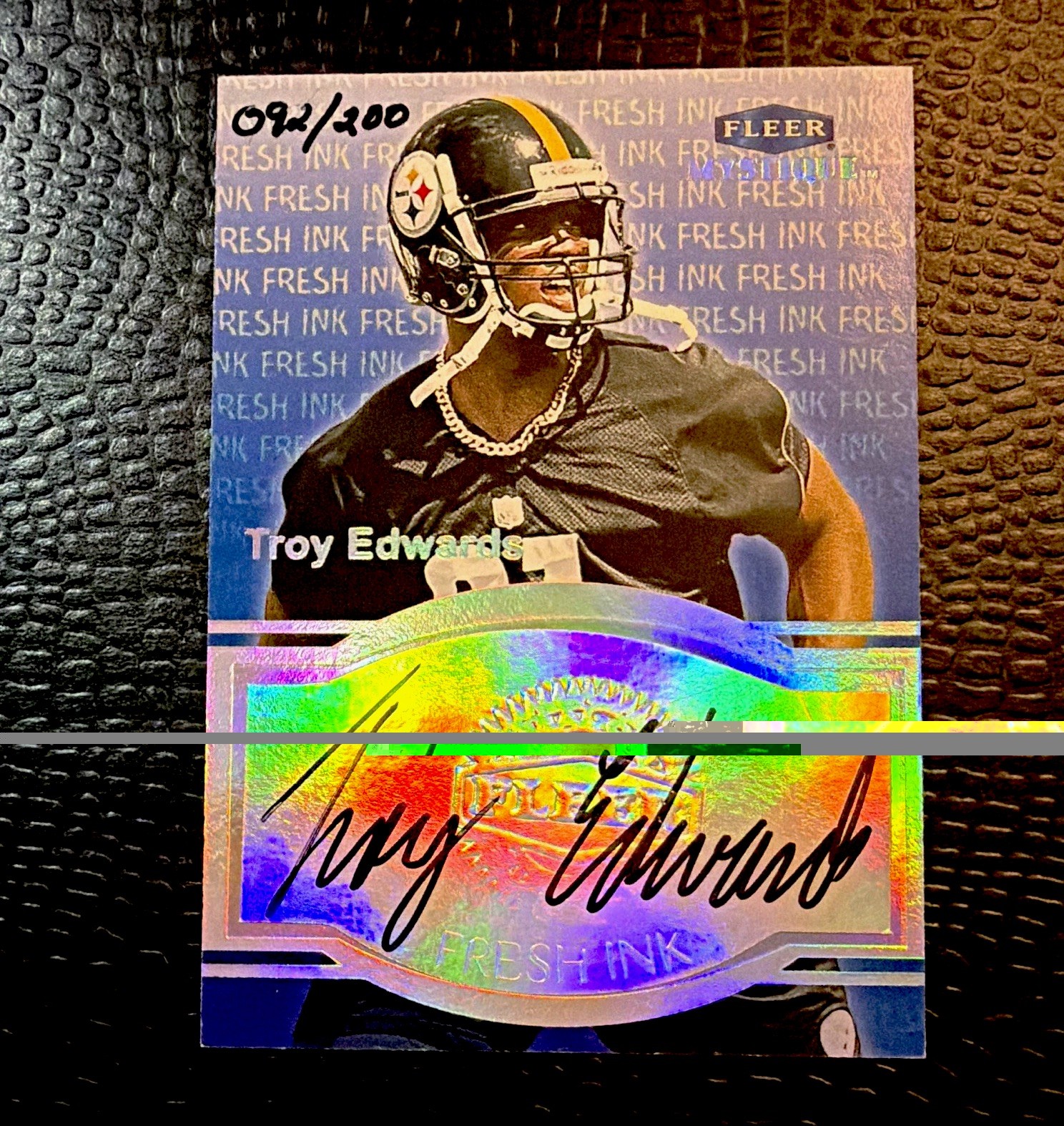 Troy Edwards Fleer Mystique #133 Base